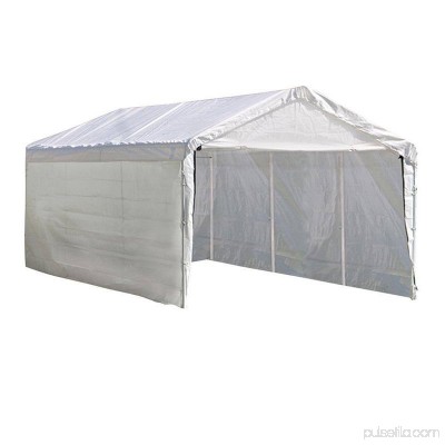 Shelterlogic Super Max 2-in-1 10' x 20' 4-Rib Canopy with Enclosure Kit 554797807